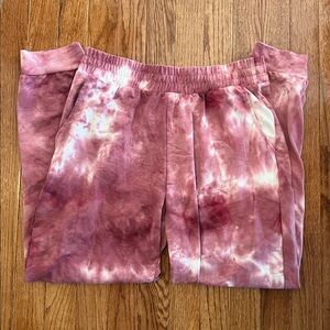 Vogo Athletica Pink Tie Dye Jogger Lounge Pants / Sweatpants Women’s Size Medium